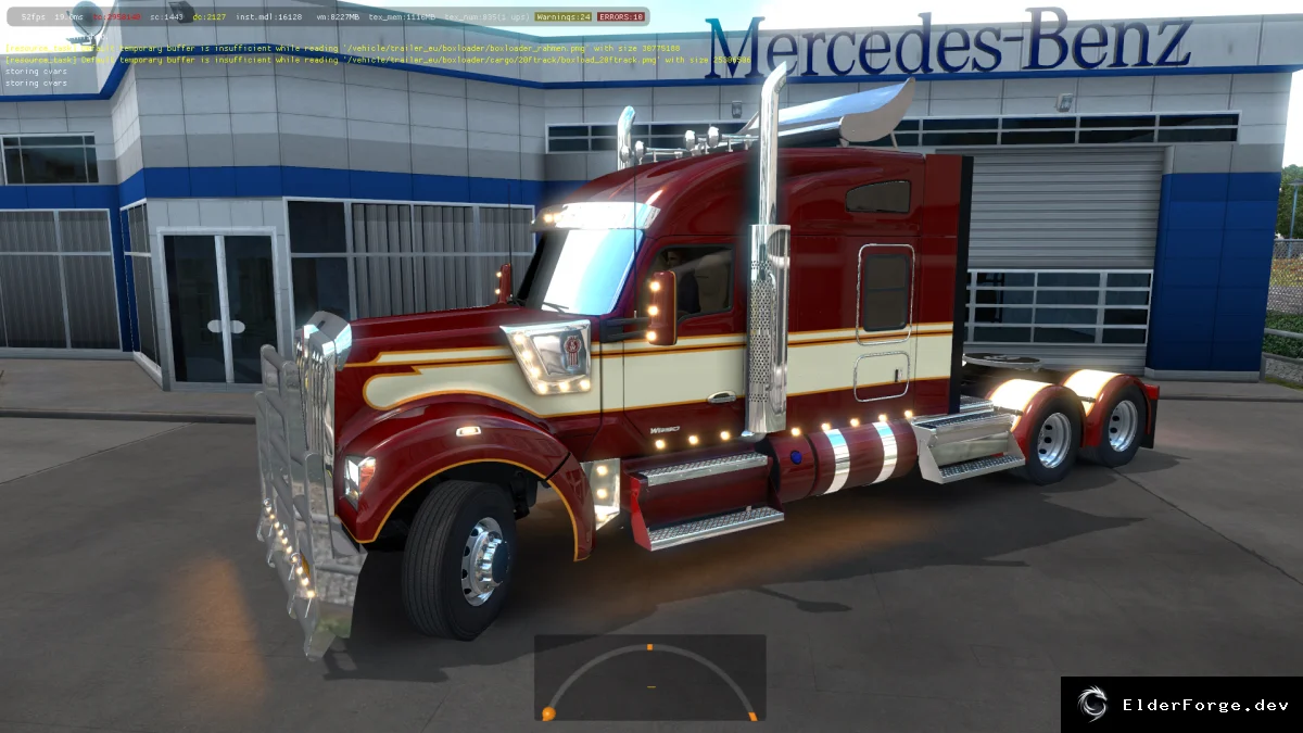 Обложка мода: Kenworth W990 для Euro Truck Simulator 2 – полная переориентация и новые опции