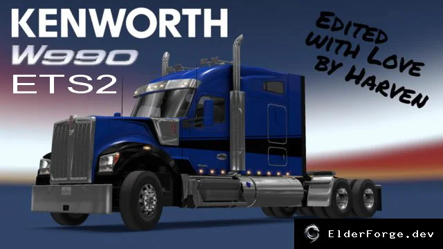 Обложка мода: Kenworth W990 для Euro Truck Simulator 2 – полная редакция v1.2.2