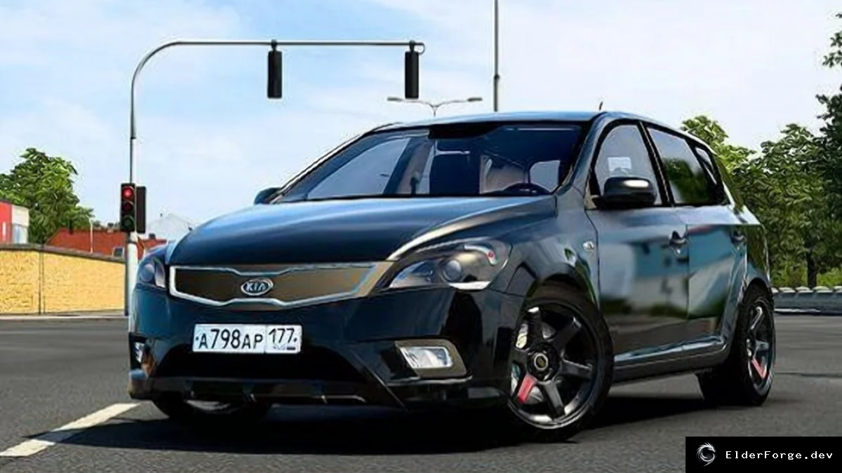 Обложка мода: Kia Ceed 2006 V4.1 для Euro Truck Simulator 2 – новый легковой автомобиль