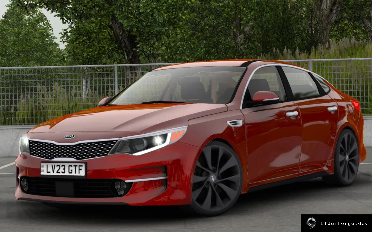 Обложка мода: Kia Optima JF 2016 – новый легковой автомобиль для Euro Truck Simulator 2