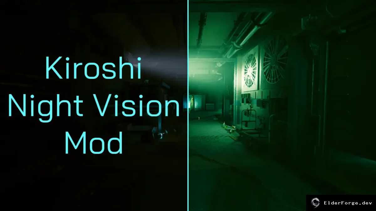 Обложка мода: Kiroshi Optics Night Vision — ночное видение для имплантов в Cyberpunk 2077
