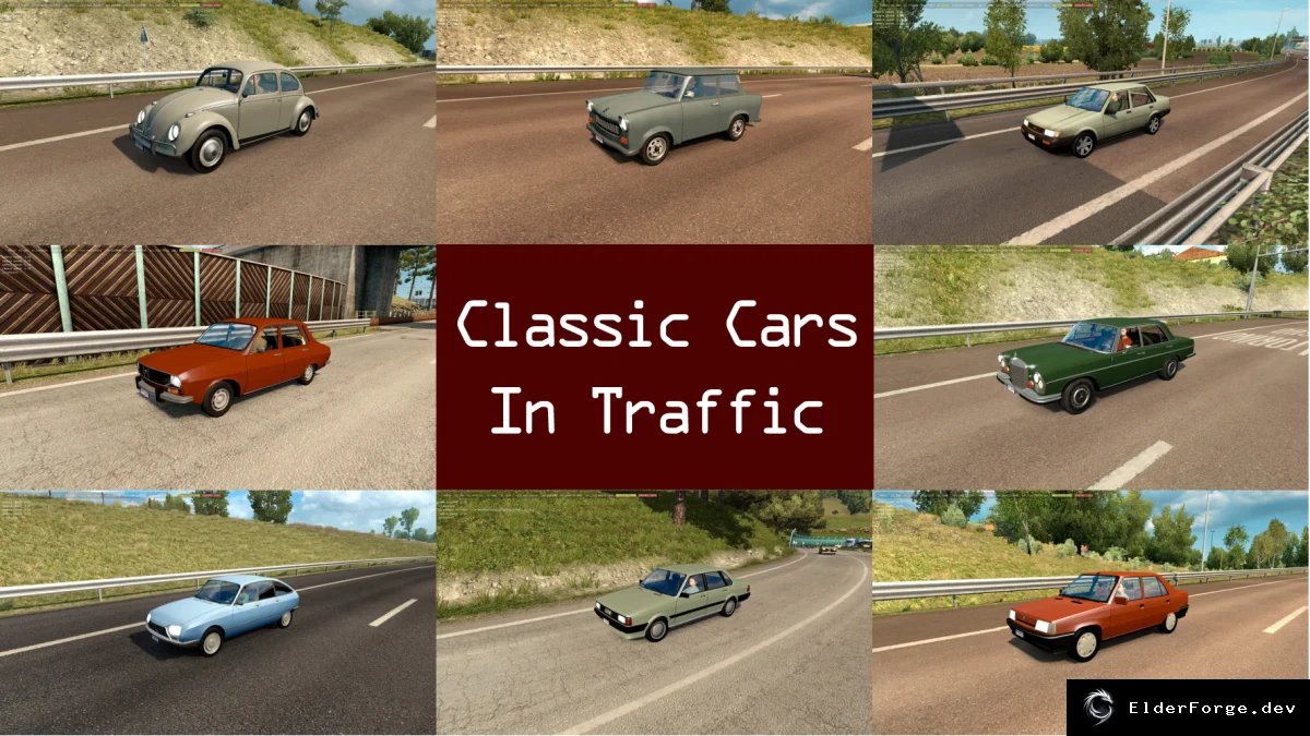Обложка мода: Классический трафик 60‑80‑х годов для Euro Truck Simulator 2 (v1.1)