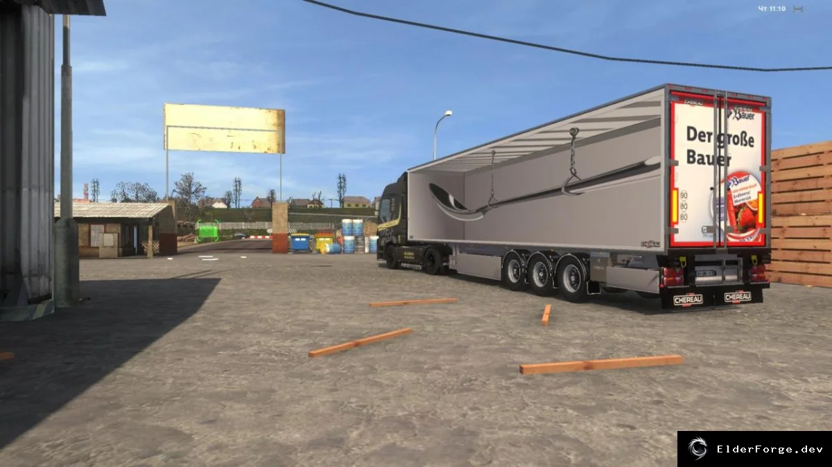 Обложка мода: Классный скин для прицепа в Euro Truck Simulator 2 – стильный внешний вид
