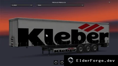 Обложка мода: Клебер трейлер от Gile004 для Euro Truck Simulator 2