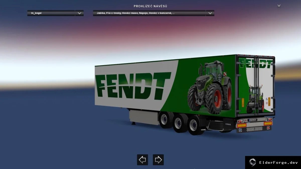 Обложка мода: KOGEL TRAILER FENDT SKIN для Euro Truck Simulator 2 – стильный прицеп