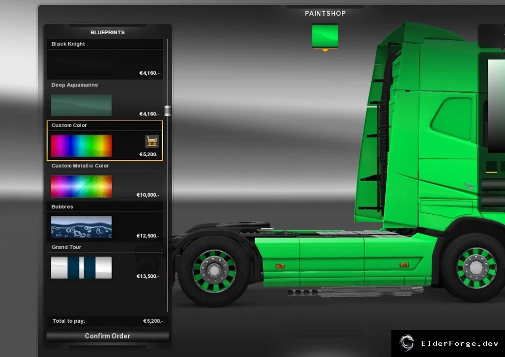 Обложка мода: Колёса с автокрасным ободом для Euro Truck Simulator 2