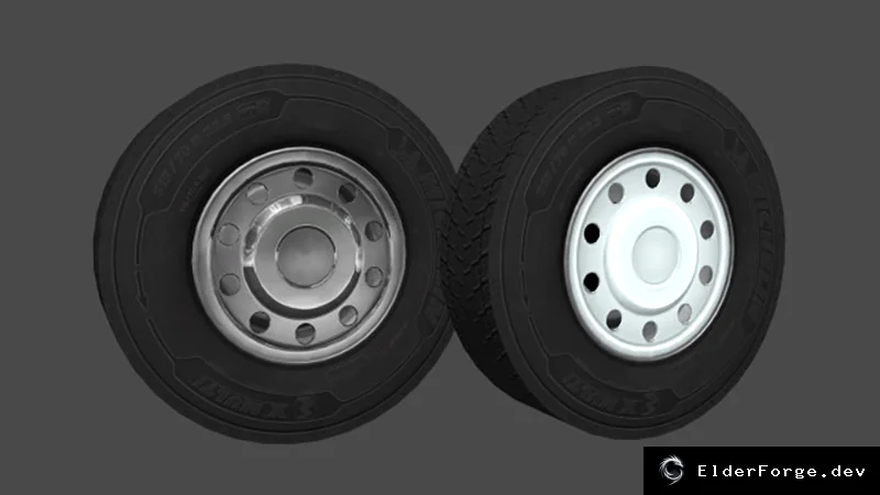 Обложка мода: Колпаки Hatch для прицепов в Euro Truck Simulator 2 – хром и краска