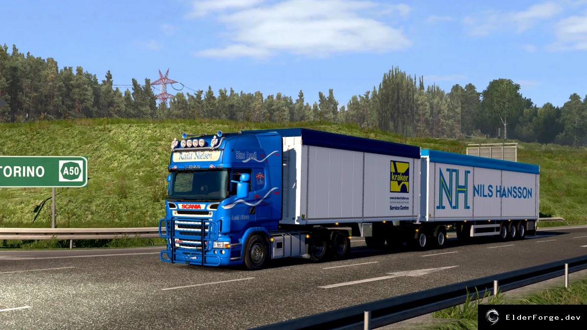 Обложка мода: Kraker Walkingfloor – новый прицеп для Euro Truck Simulator 2 (ETS2)