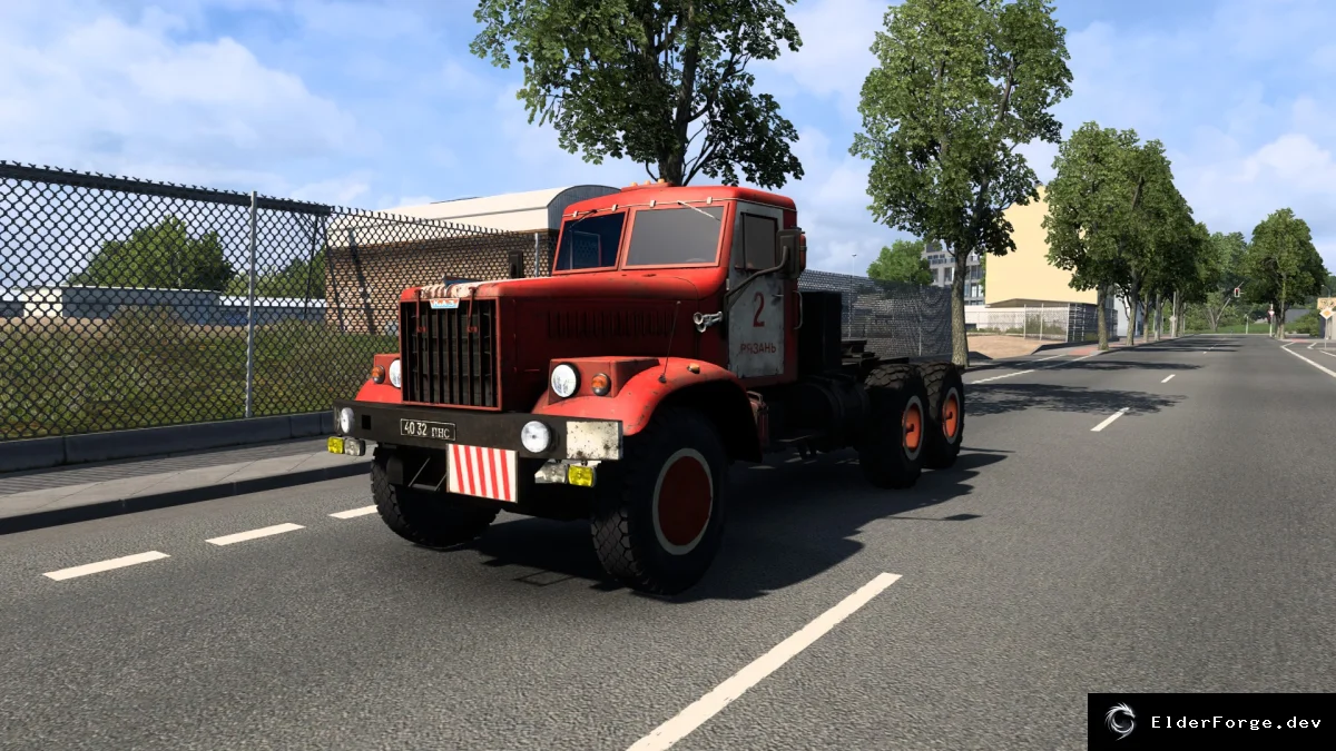 Обложка мода: КрАЗ 258 для Euro Truck Simulator 2 – новый 6x4 грузовик (версии 1.46‑1.53)