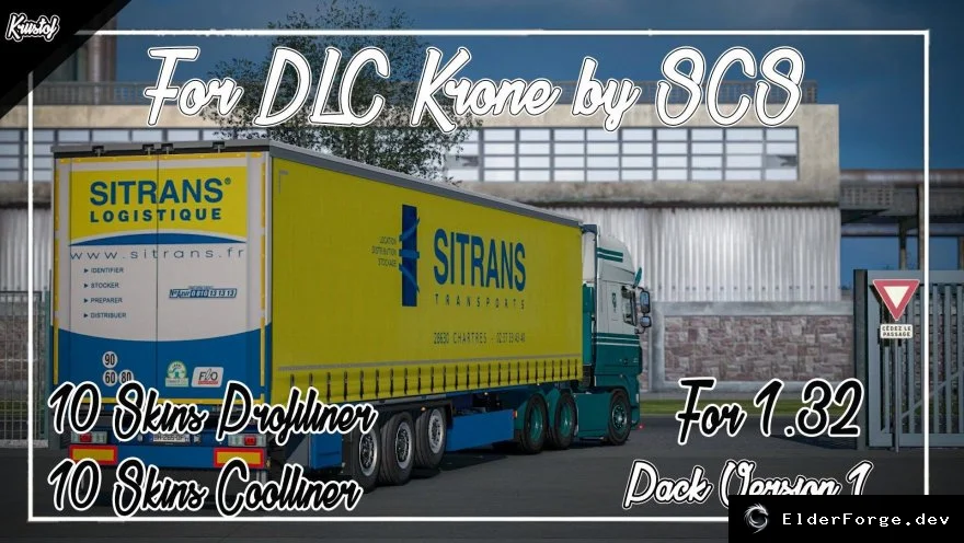 Обложка мода: Kriistof Pack для DLC Krone – 20 новых скинов в Euro Truck Simulator 2