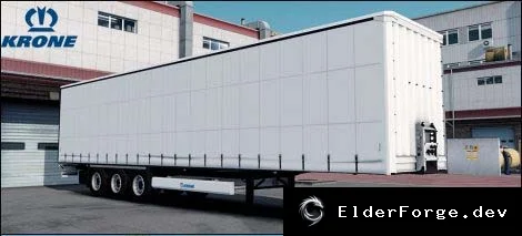 Обложка мода: KRONE CONTAINER 2×20FT – высококачественный контейнерный трейлер для ETS2