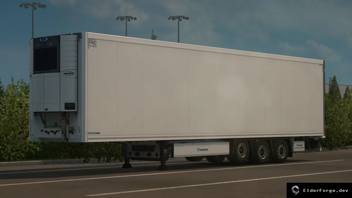 Обложка мода: KRONE COOLLINER MEGA – регулируемая высота, съемные отражатели и новые бамперы для ETS2
