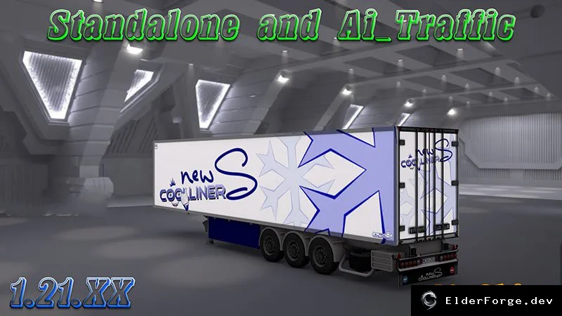 Обложка мода: Krone Coolliner v3 – Прицеп с 40 уникальными скинами для Euro Truck Simulator 2