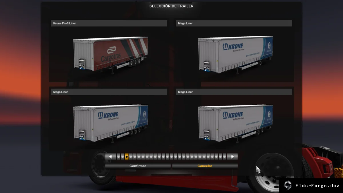 Обложка мода: Krone MegaLiner 2017 + низкорамное шасси Volvo FH – мод для Euro Truck Simulator 2