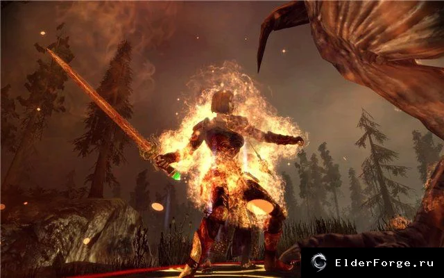Кровавый кресталический меч — эпический клинок для Dragon Age: Origins