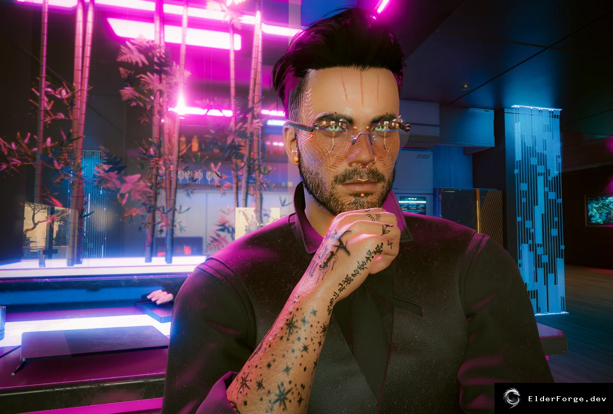 Обложка мода: Круглые очки для Ви – стильный аксессуар в Cyberpunk 2077