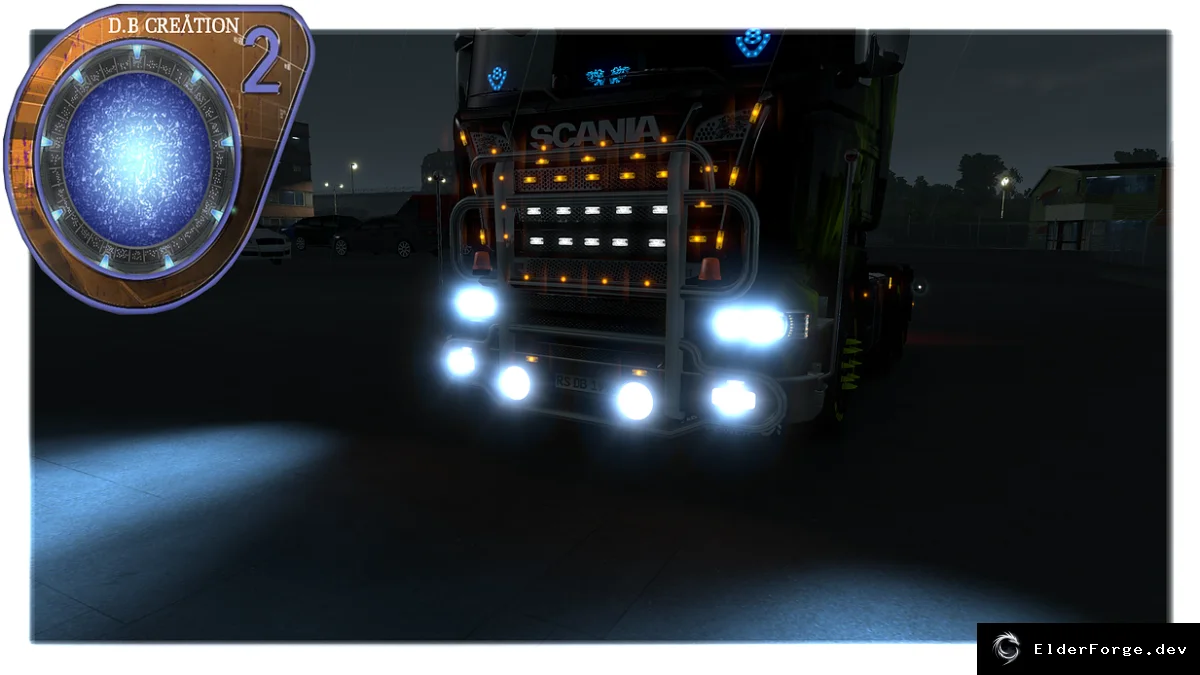 Обложка мода: Ксеноновый свет фар для всех грузовиков в Euro Truck Simulator 2 (ETS2)