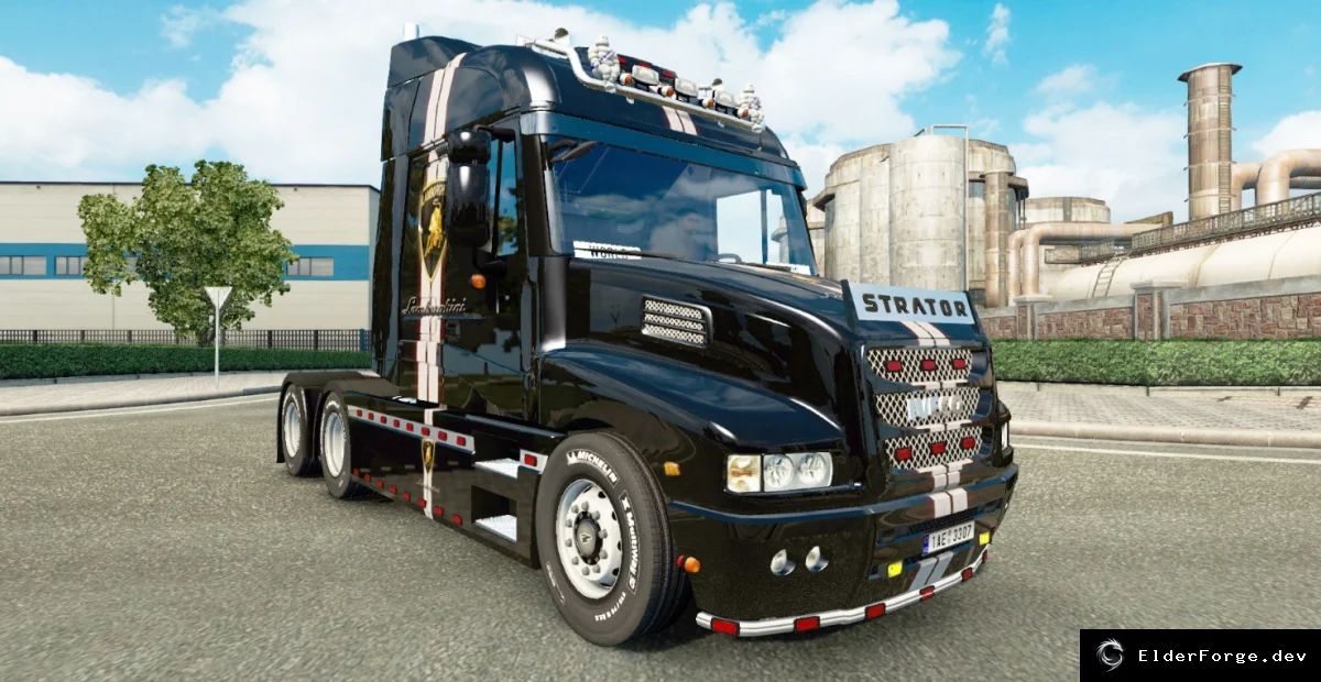Обложка мода: Lamborghini Skin for Iveco Strator – Euro Truck Simulator 2