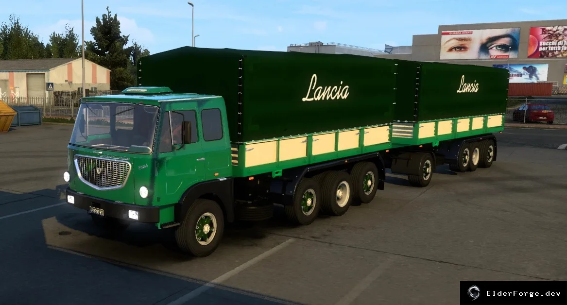 Обложка мода: Lancia Esagamma E – новый грузовик для Euro Truck Simulator 2 (ETS2)