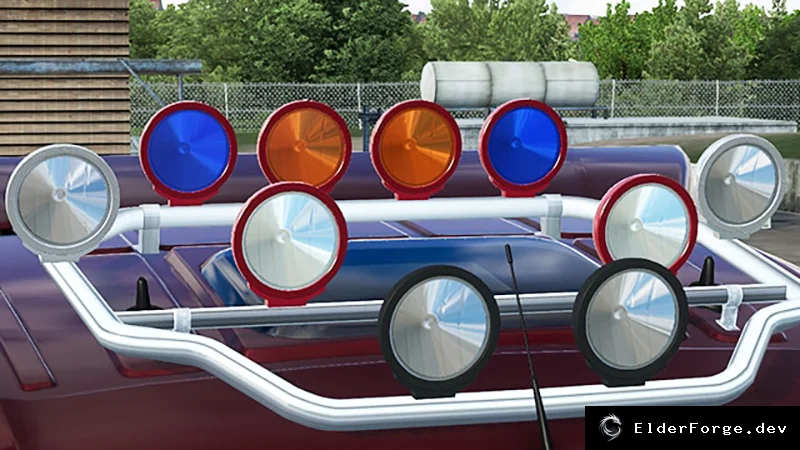 Обложка мода: LED‑лампы Hella Luminator Chromium для Euro Truck Simulator 2 – 5 вариантов