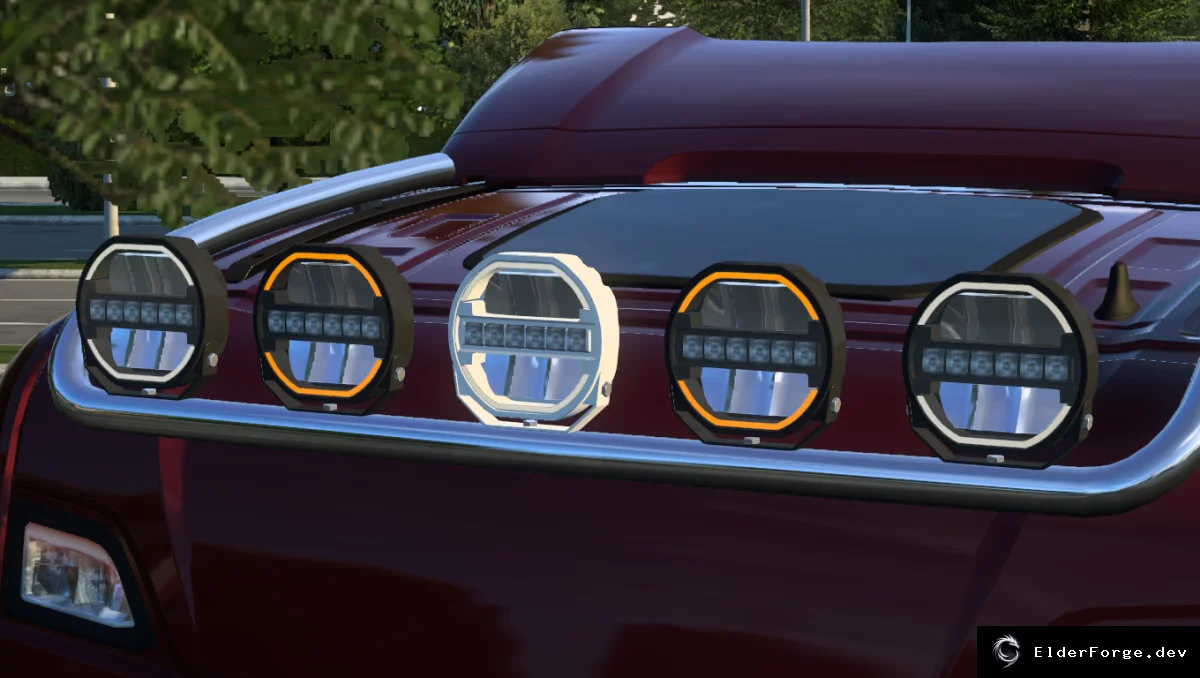 Обложка мода: LED‑лампы Strands Skyload Light 9 для Euro Truck Simulator 2 – два цвета