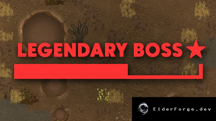 Legendary Boss – шкала HP для врагов в RimWorld