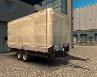 Обложка мода: Легковой прицеп для Euro Truck Simulator 2 – улучшенная подвеска и детализация