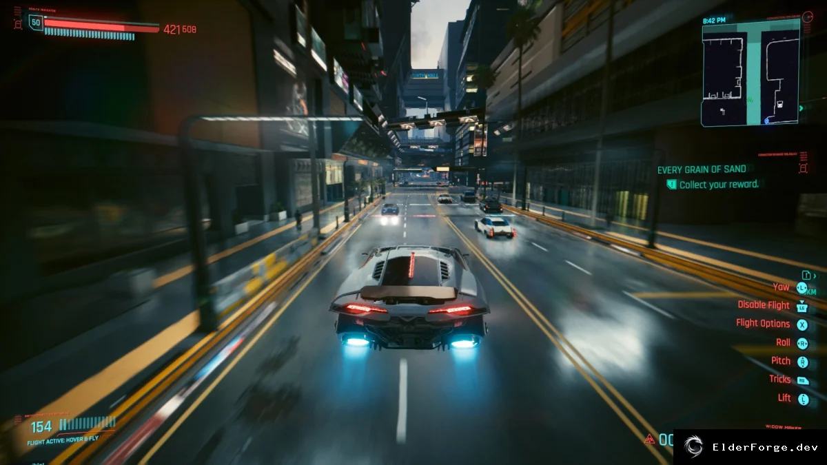 Обложка мода: Летающие личные авто Ви для Cyberpunk 2077 – Let There Be Flight v0.3.17