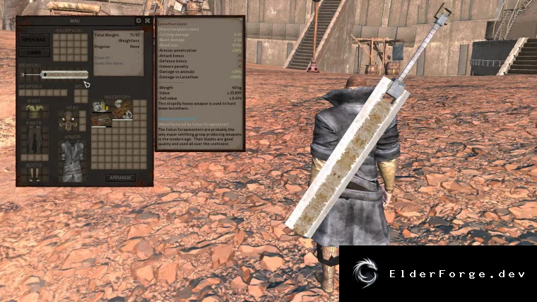 Обложка мода: Leviathanslayer – новый меч для охоты на Левиафана в Kenshi