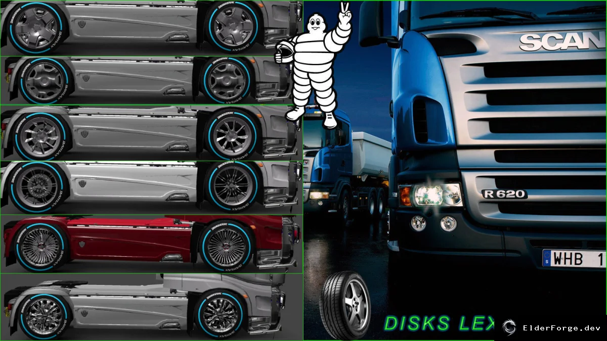 Обложка мода: Lexani диски для всех грузовиков в Euro Truck Simulator 2