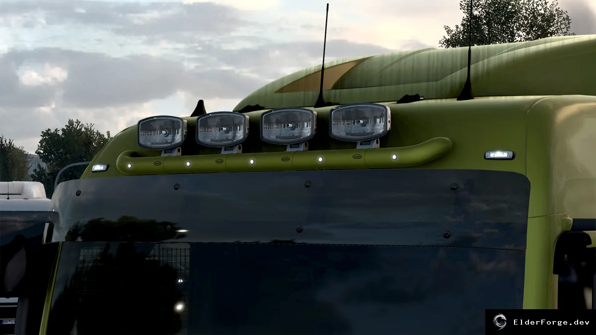 Обложка мода: Lightfix Skylight – лайтбар для MAN TGX в ETS2 (версия 1.50)