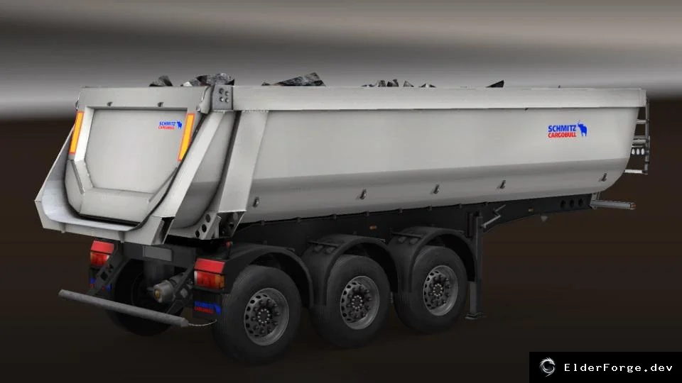 Обложка мода: LOGO SCHMITZ CARGOBULL Dump Trailer for Euro Truck Simulator 2 (ETS2) – Solid 1.21.x
