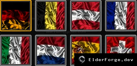 Обложка мода: Logos West Europe для Euro Truck Simulator 2 1.30 – фирменные флаги стран Западной Европы