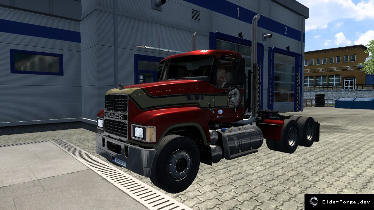Обложка мода: Mack Pinnacle Anthem – новый грузовик для Euro Truck Simulator 2 (ETS2)