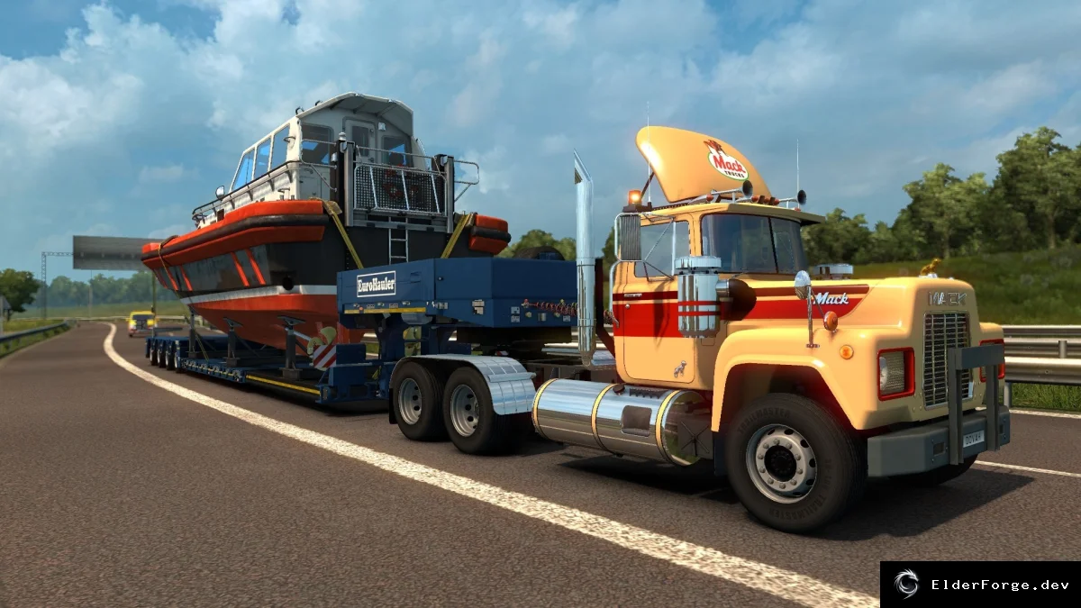 Обложка мода: Mack R Series – новый грузовик для Euro Truck Simulator 2 (ETS2)