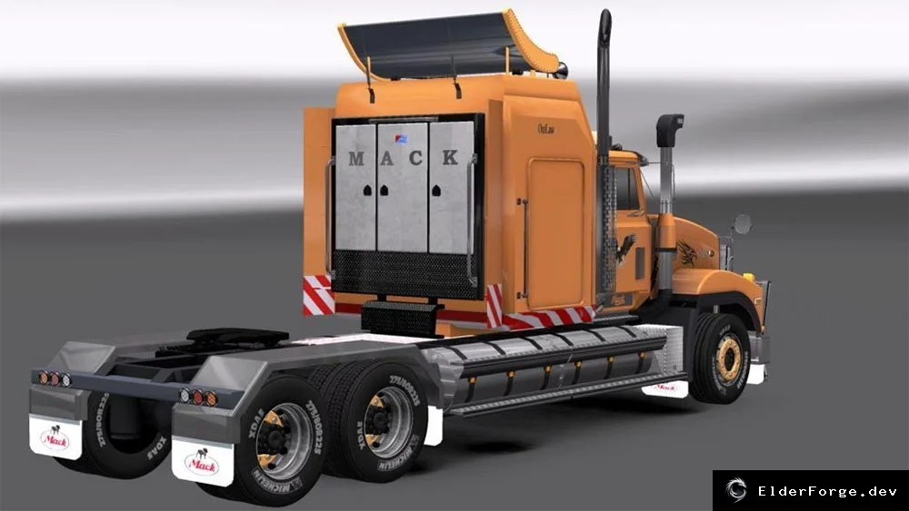 Обложка мода: Mack Titan Skin TP для Euro Truck Simulator 2 – реалистичный внешний вид