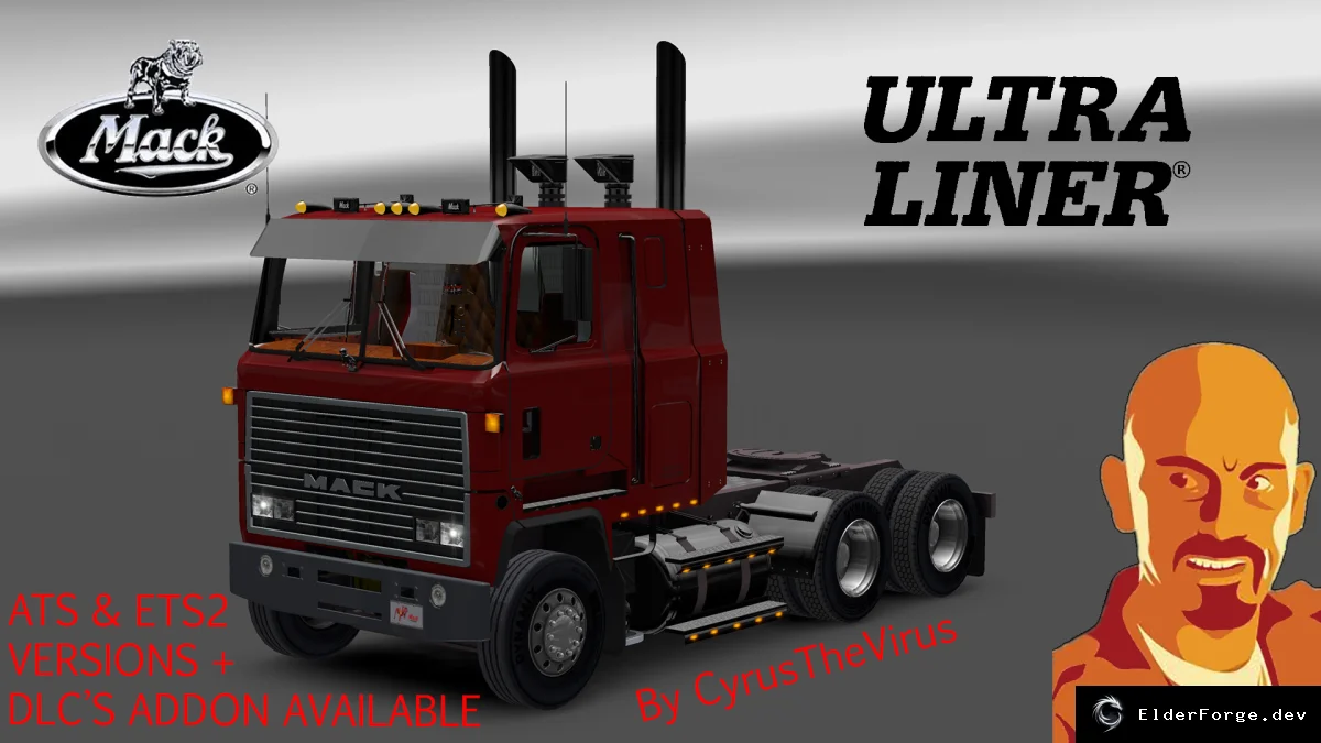 Обложка мода: MACK ULTRALINER для Euro Truck Simulator 2 – полная адаптация 1.26.x