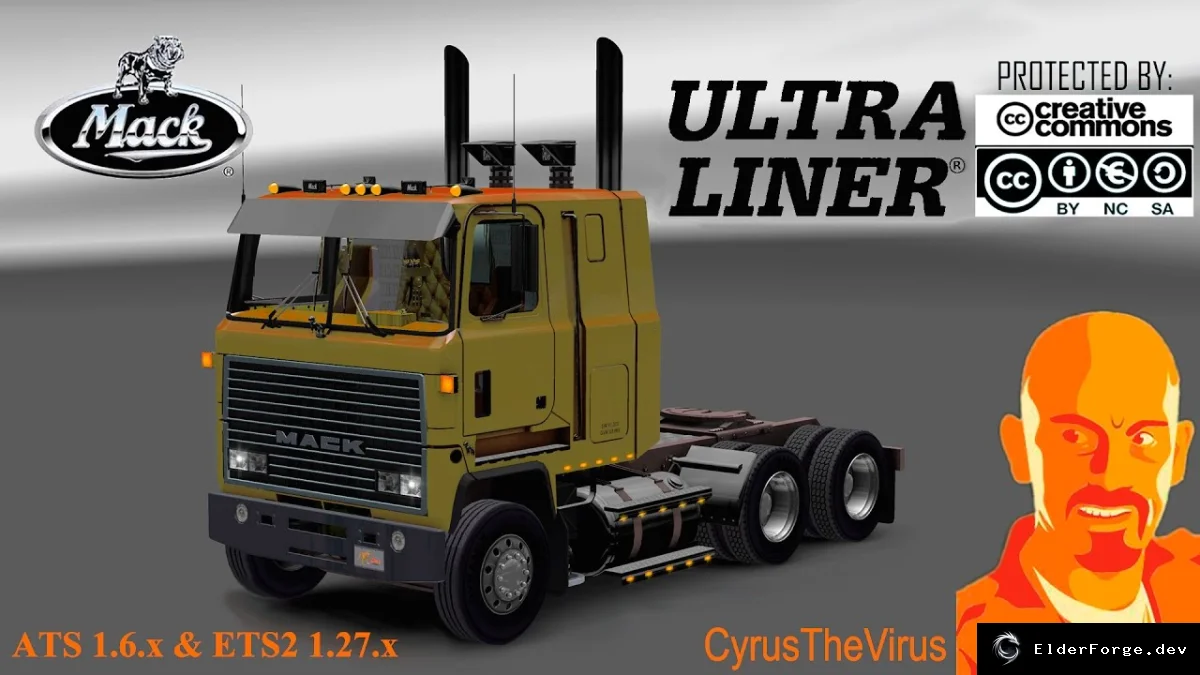 Обложка мода: Mack Ultraliner для Euro Truck Simulator 2 – версия 1.27.x