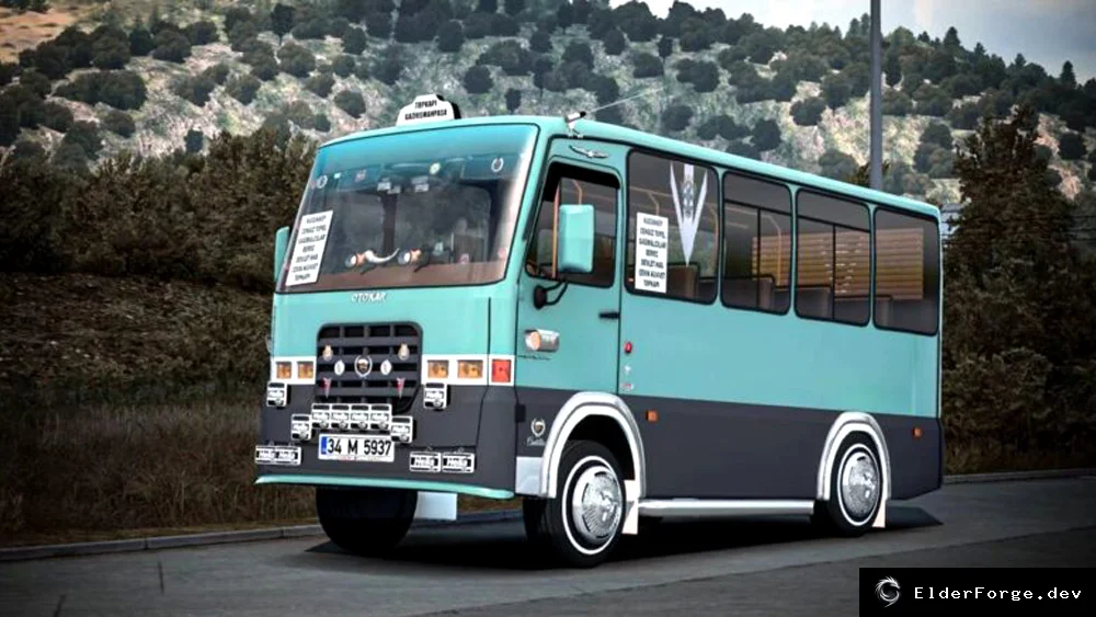 Обложка мода: Magirus M2000 – новый автобус для Euro Truck Simulator 2 (ETS2)