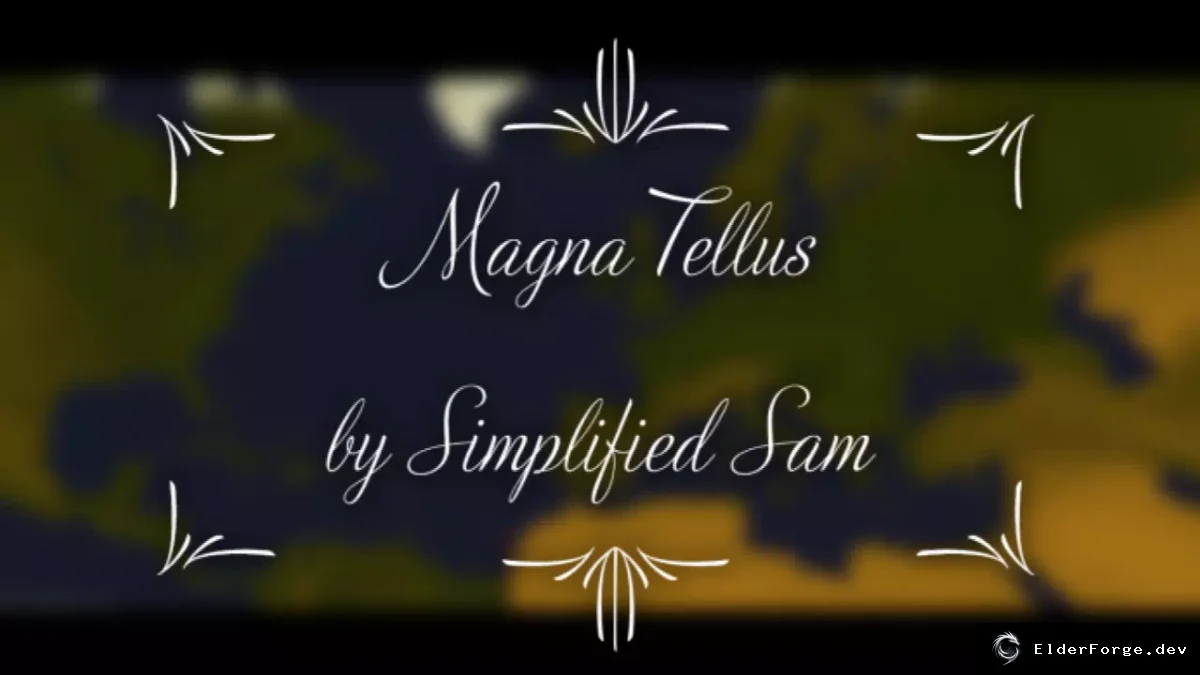Обложка мода: Magna Tellus – упрощённая карта с меньшим количеством провинций для Age of History II