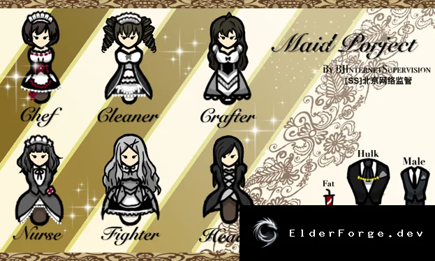 Maid Project – шесть уникальных костюмов горничных с бонусами в RimWorld