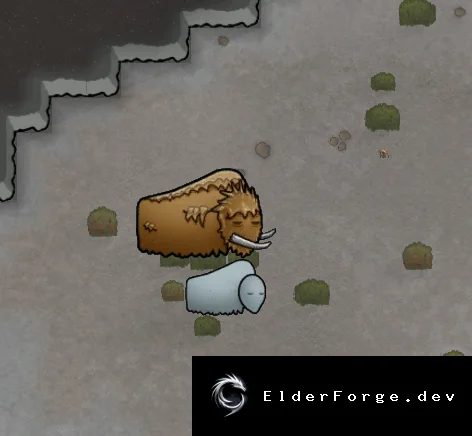 Mamuffalo – новый доисторический вид муффало для RimWorld