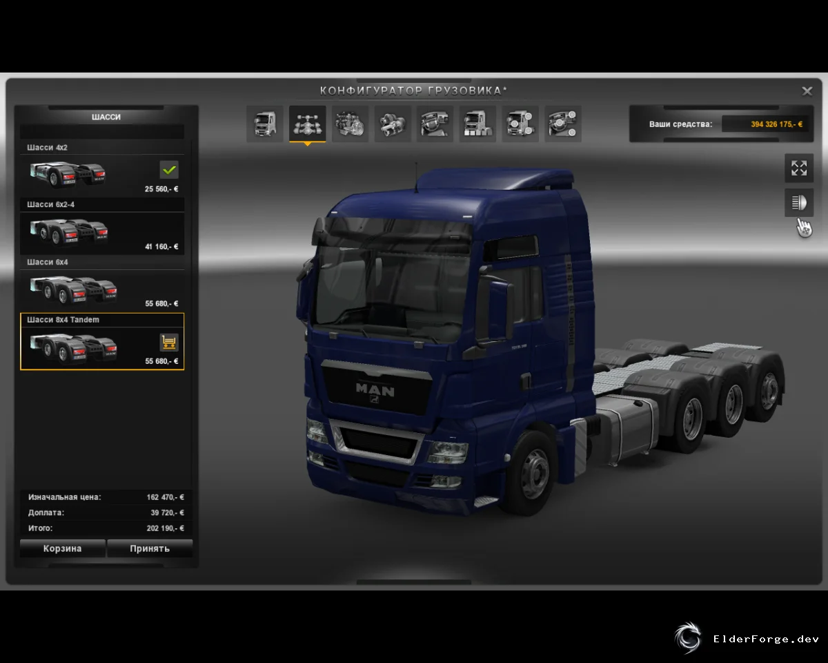 Обложка мода: MAN + BDF Tandem и грузовые прицепы для Euro Truck Simulator 2