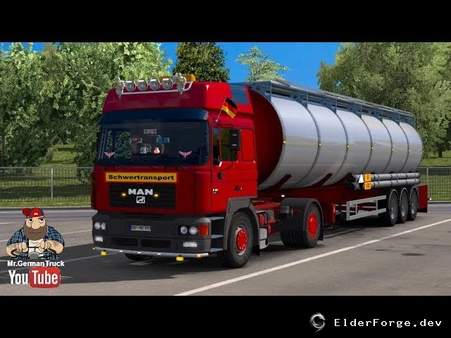 Обложка мода: MAN F2000 19.604 8x4 – новые кабины и шасси для Euro Truck Simulator 2