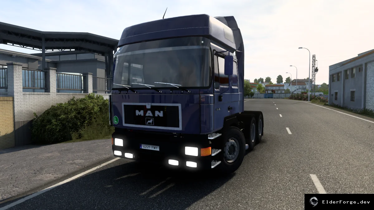 Обложка мода: MAN F90 – детализированный грузовик для Euro Truck Simulator 2 (ETS2)
