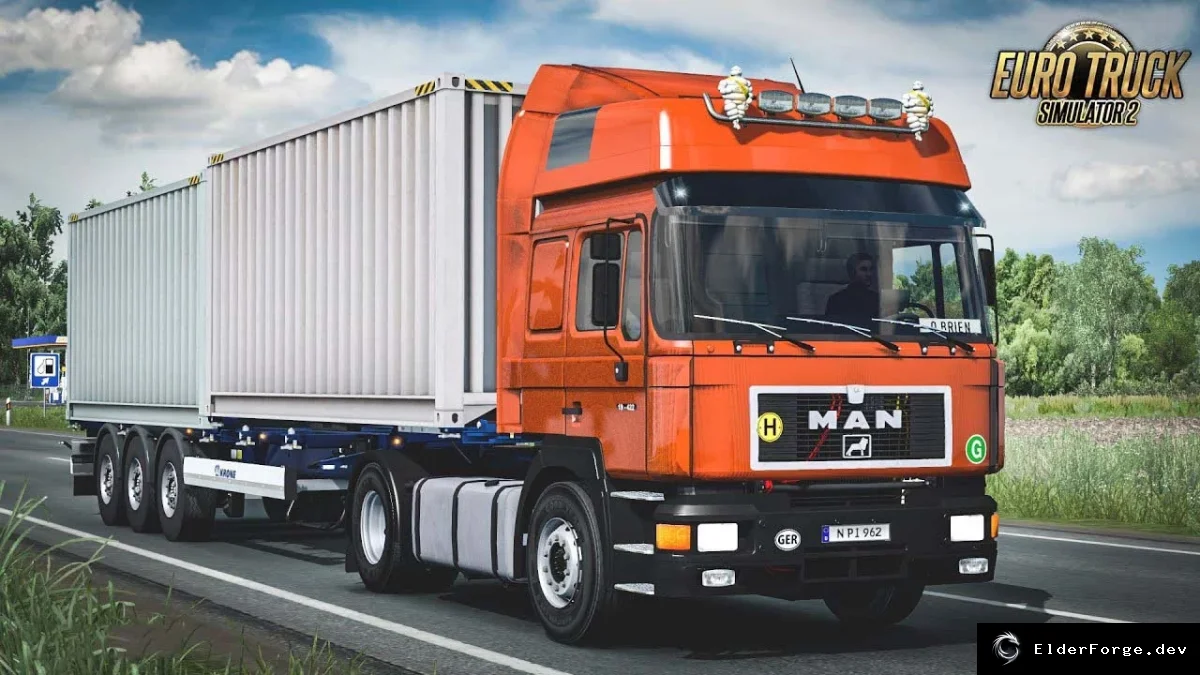 Обложка мода: MAN F90 – новый грузовик для Euro Truck Simulator 2 (ETS2)