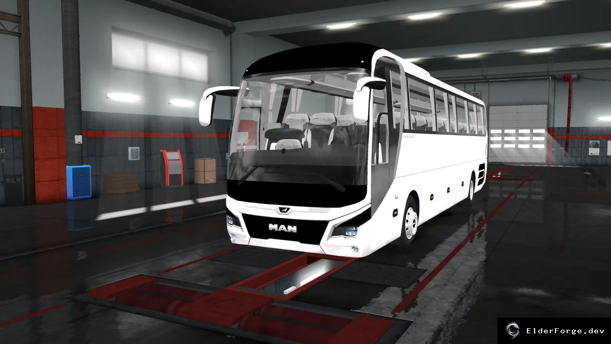 Обложка мода: MAN Lion's Coach 2018 Euro 6 v2.5 – автономный автобус для Euro Truck Simulator 2