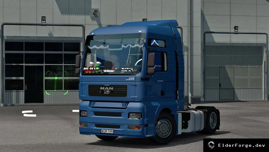 Обложка мода: MAN TGA 18.440 Euro 5 с новым салоном – мод для Euro Truck Simulator 2