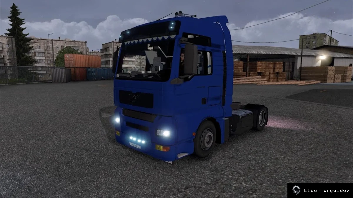 Обложка мода: MAN TGA 18.440 с интерьером – мод для Euro Truck Simulator 2 (ETS2 1.4.12)