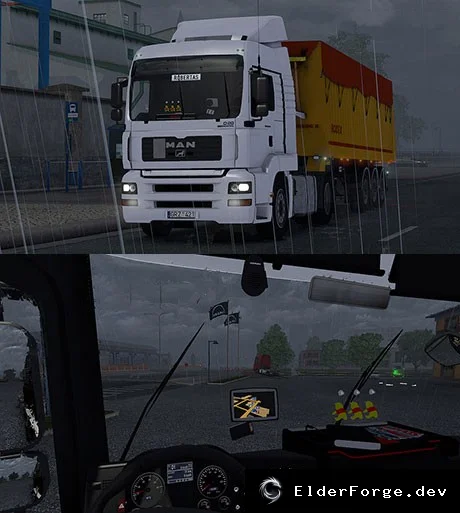 Обложка мода: MAN TGA LX 440 – полная замена модели в Euro Truck Simulator 2